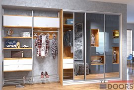 Шкаф-купе, коллекция "Лайт" (арт. 075)