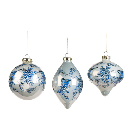 Шар бело-голубой цена за 1 шт.